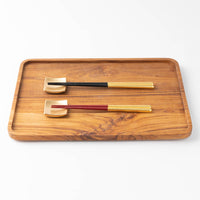 箔一 箸・箸置きセット しずく(金) 箔一 金沢箔