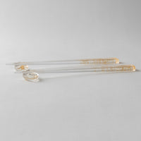 箔一 箸・箸置きセット クリア箸(金糸) 箔一 金沢箔