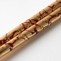 箔一 箸・箸置きセット 貫入(金) 箔一 金沢箔