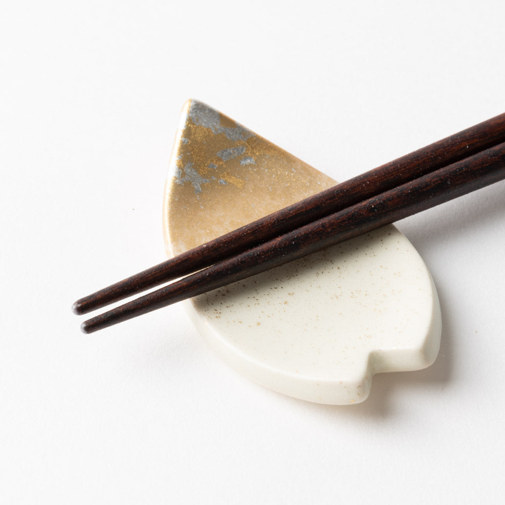 箔一 箸・箸置きセット 桜  木箱 箔一 金沢箔