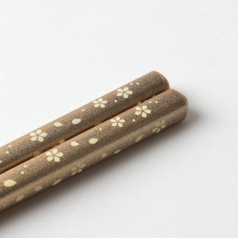 箔一 箸・箸置きセット 桜  木箱 箔一 金沢箔