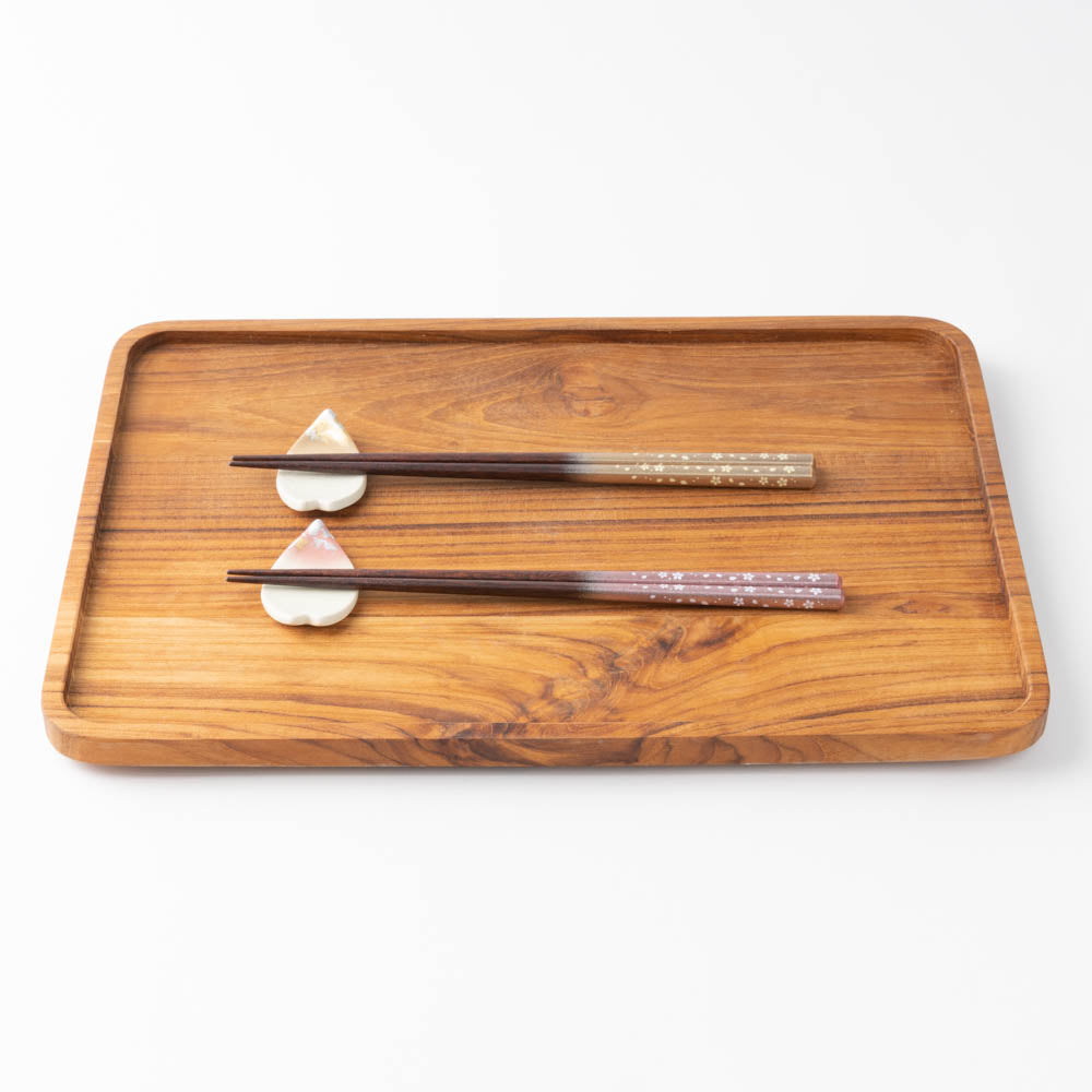 箔一 箸・箸置きセット 桜  木箱 箔一 金沢箔