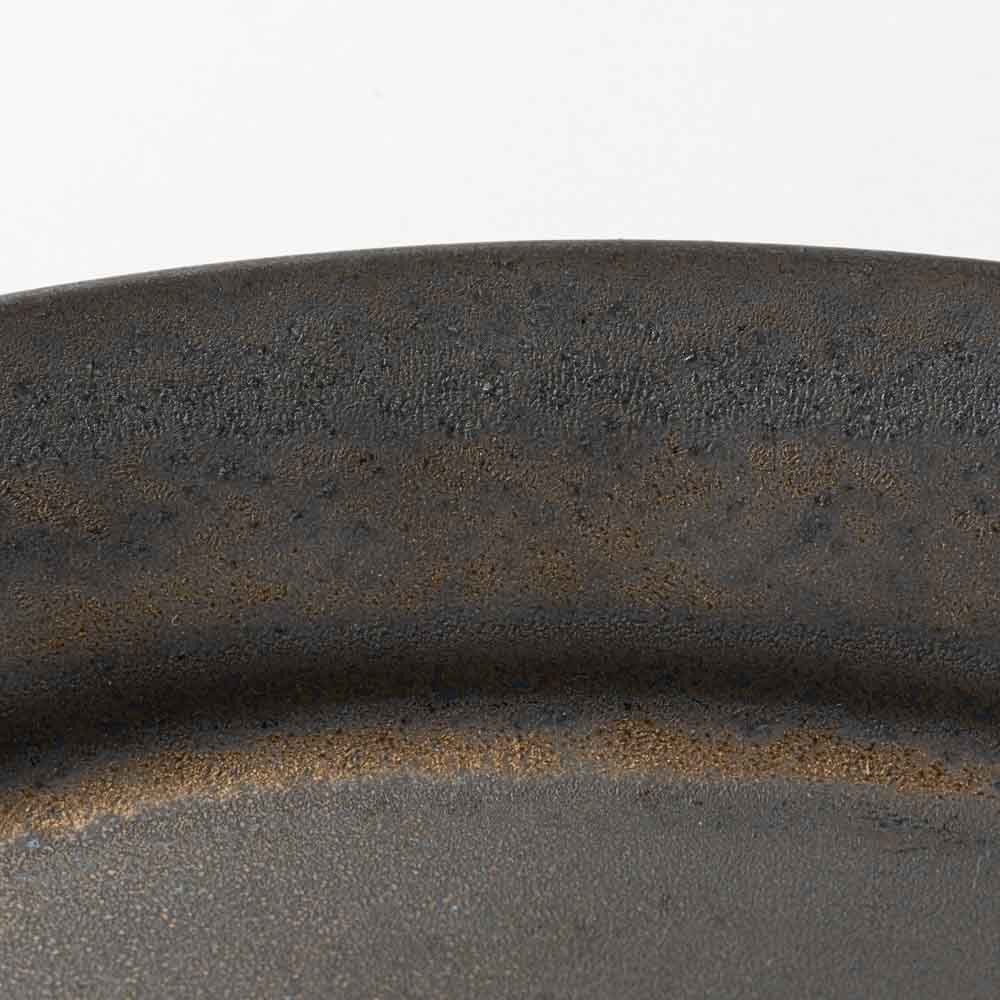 波佐見焼 藍染窯 UTAGE オーバルプレートS(kuro) 波佐見焼 藍染窯 波佐見焼