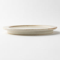 美濃焼 伸光窯 コロン オーブンボウル用フタ皿 白マット 美濃焼 伸光窯 美濃焼