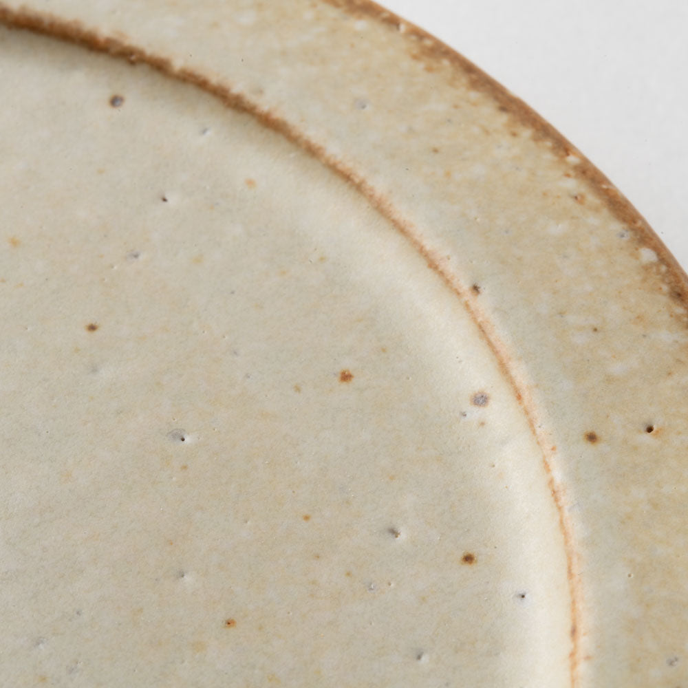 美濃焼 伸光窯 コロン オーブンボウル用フタ皿 白マット 美濃焼 伸光窯 美濃焼