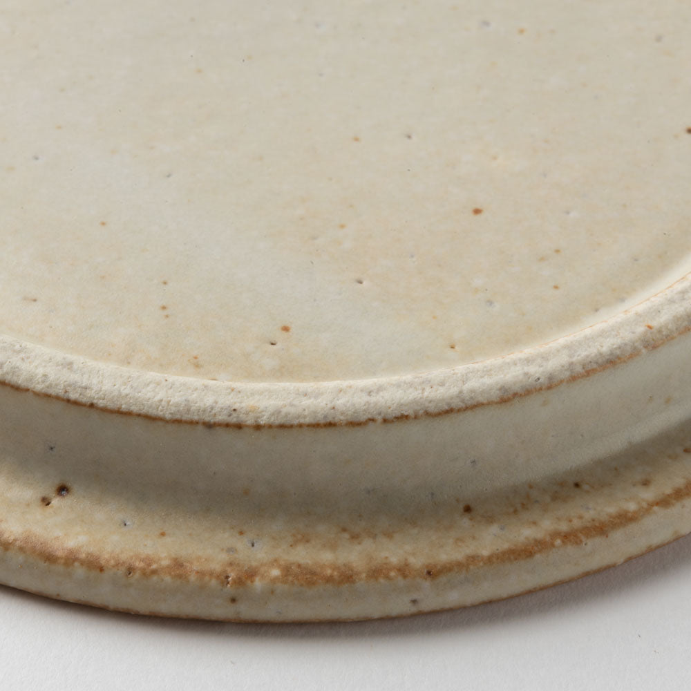 美濃焼 伸光窯 コロン オーブンボウル用フタ皿 白マット 美濃焼 伸光窯 美濃焼