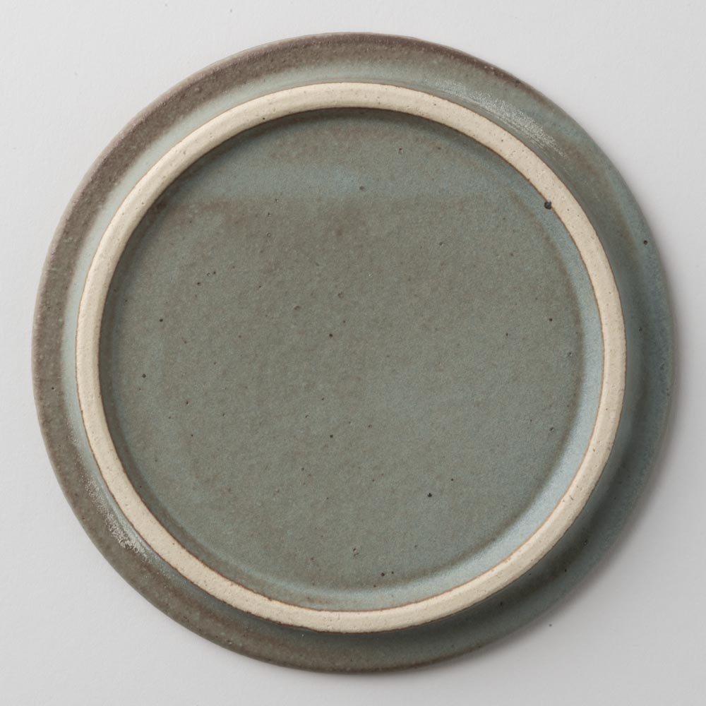 美濃焼 伸光窯 コロン オーブンボウル用フタ皿 灰グレー 美濃焼 伸光窯 美濃焼