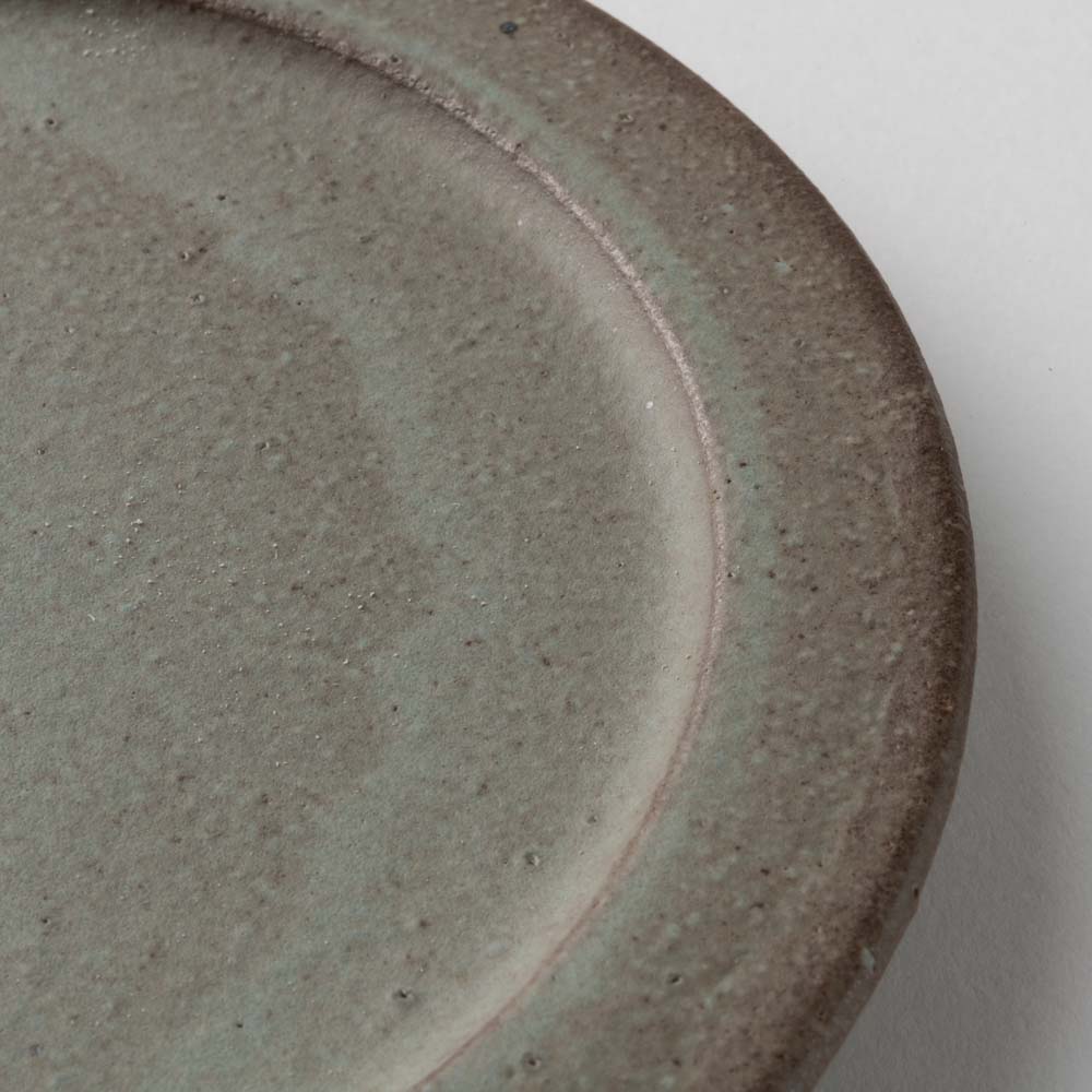 美濃焼 伸光窯 コロン オーブンボウル用フタ皿 灰グレー 美濃焼 伸光窯 美濃焼