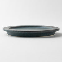 美濃焼 伸光窯 コロン オーブンボウル用フタ皿 灰ネイビー 美濃焼 伸光窯 美濃焼