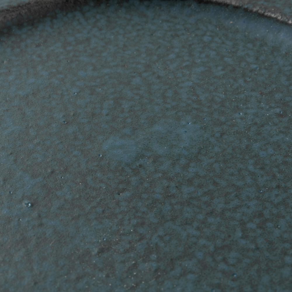 美濃焼 伸光窯 コロン オーブンボウル用フタ皿 灰ネイビー 美濃焼 伸光窯 美濃焼