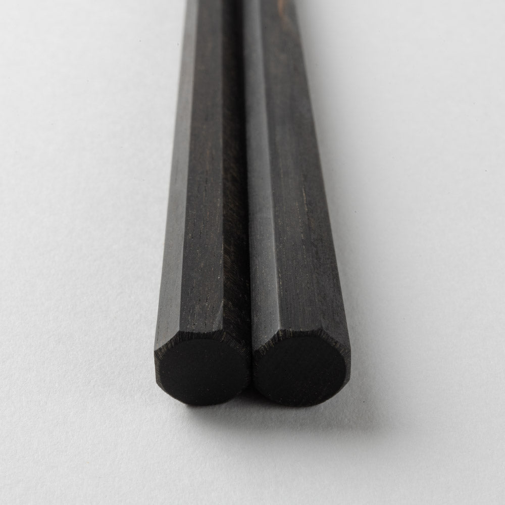 作家 コバヤシユウジ 八角削り箸 黒檀 作家 コバヤシユウジ 木工もの