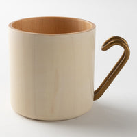 作家 コバヤシユウジ Tiny MUG ホワイト 作家 コバヤシユウジ 木工もの
