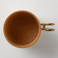 作家 コバヤシユウジ Tiny MUG ホワイト 作家 コバヤシユウジ 木工もの