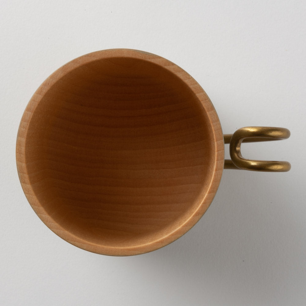 作家 コバヤシユウジ Tiny MUG グレー 作家 コバヤシユウジ 木工もの