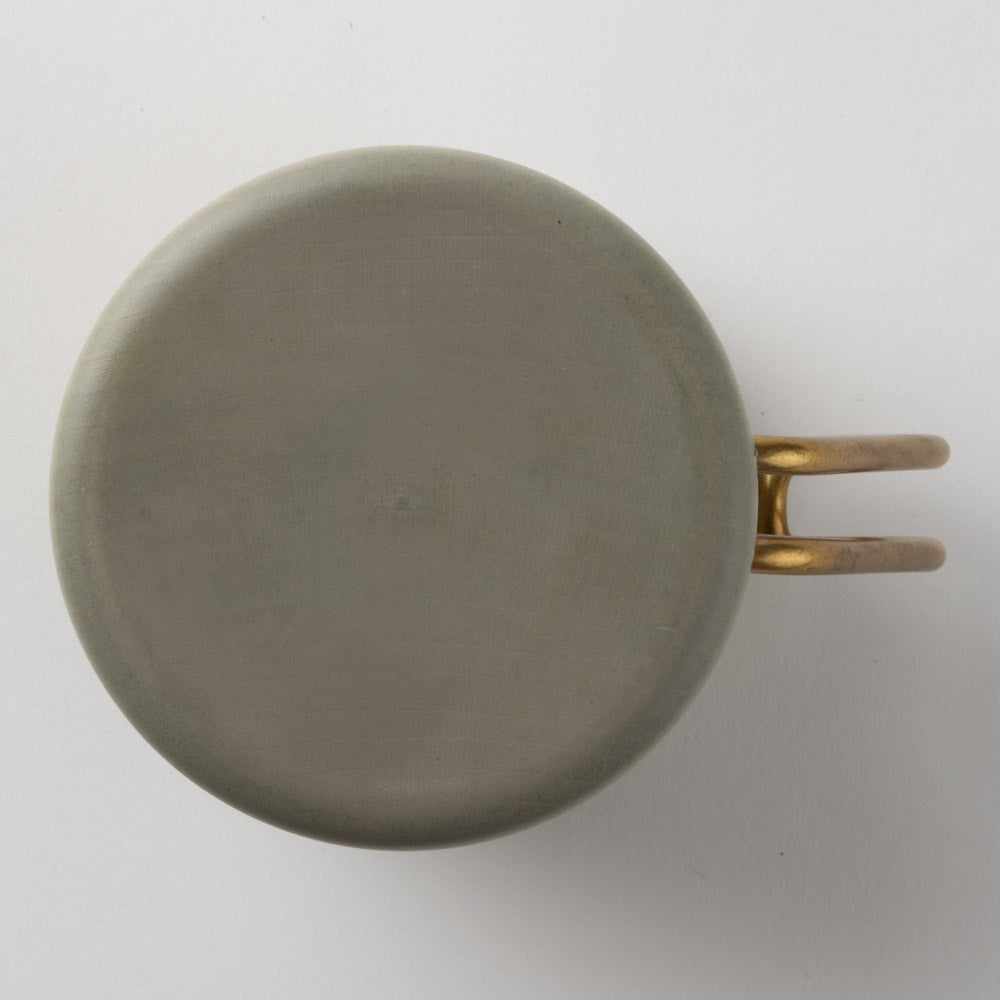 作家 コバヤシユウジ Tiny MUG グレー 作家 コバヤシユウジ 木工もの