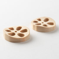 作家 コバヤシユウジ レンコン箸置き 作家 コバヤシユウジ 木工もの