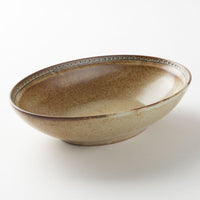 波佐見焼 藍染窯 ブロンズ オーバルボウル ホワイト 波佐見焼 藍染窯 波佐見焼