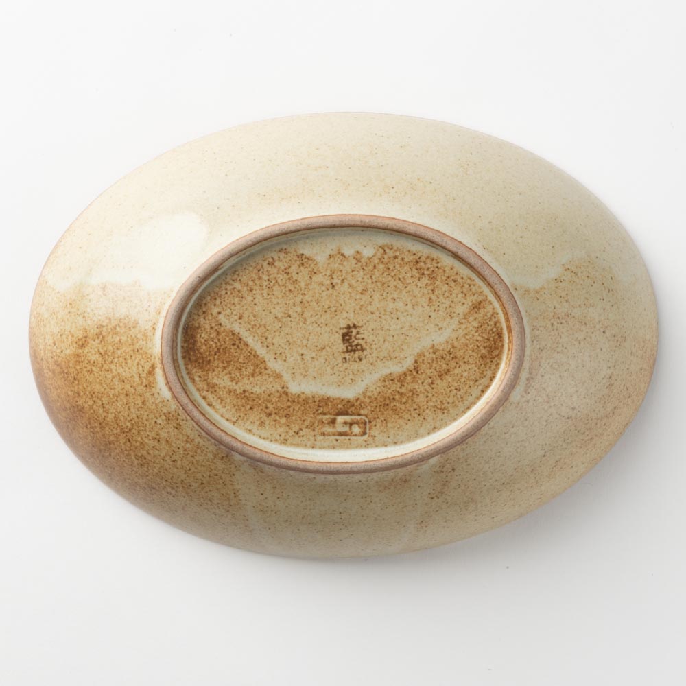 波佐見焼 藍染窯 ブロンズ オーバルボウル ホワイト 波佐見焼 藍染窯 波佐見焼