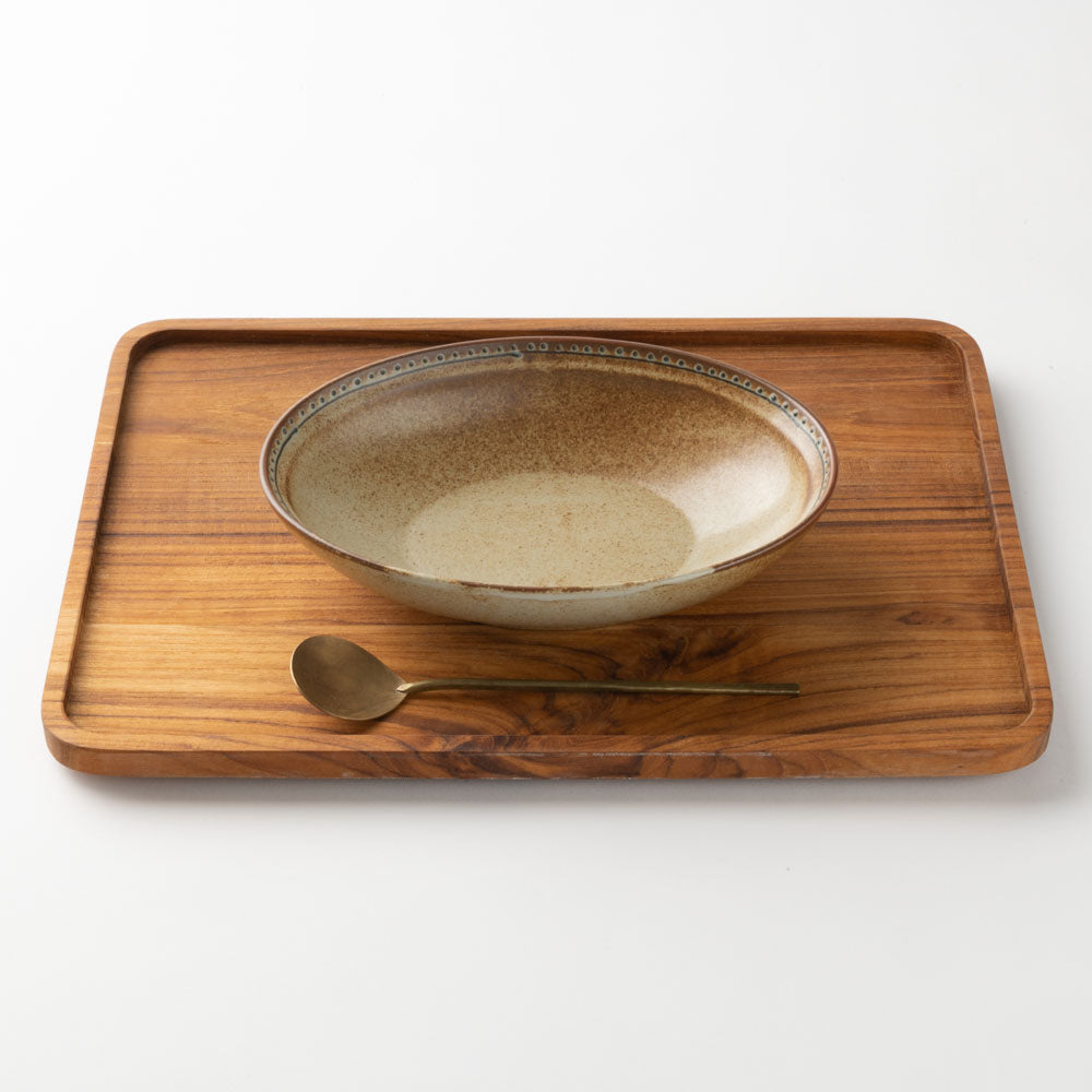 波佐見焼 藍染窯 ブロンズ オーバルボウル ホワイト 波佐見焼 藍染窯 波佐見焼