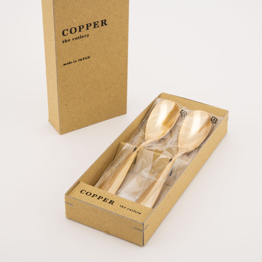 COPPER the cutlery 銅製スプーン2本セット(ゴールドミラー) COPPER the cutlery 金工もの