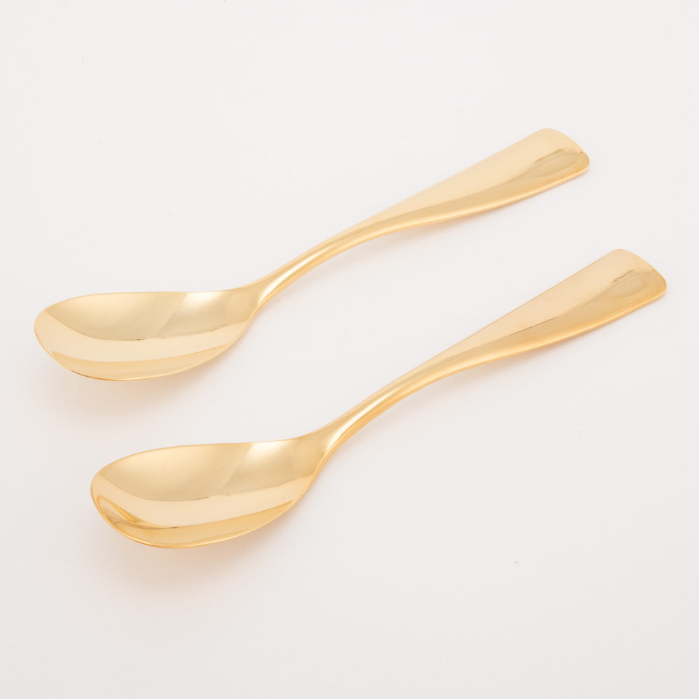 COPPER the cutlery 銅製スプーン2本セット(ゴールドミラー) COPPER the cutlery 金工もの