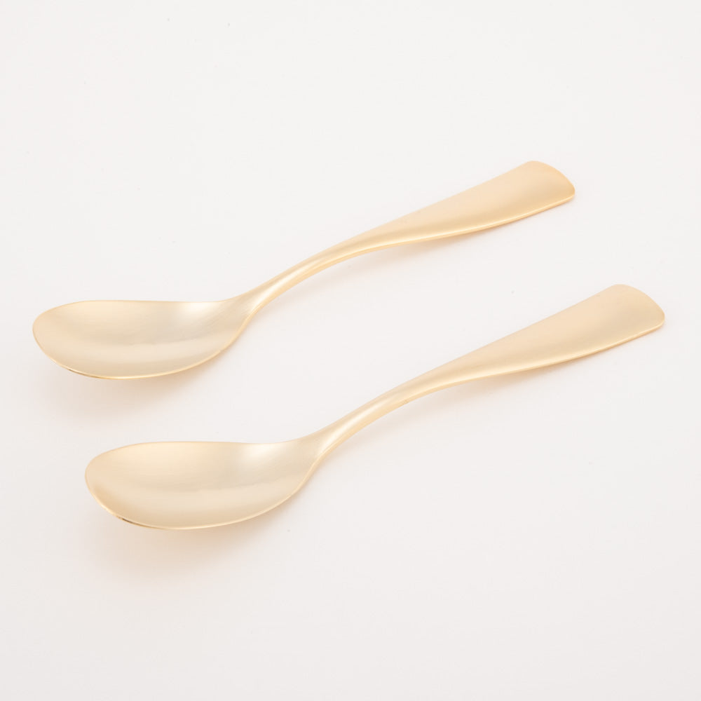 COPPER the cutlery 銅製スプーン2本セット(ゴールドマット) COPPER the cutlery 金工もの
