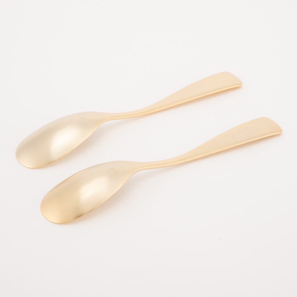 COPPER the cutlery 銅製スプーン2本セット(ゴールドマット) COPPER the cutlery 金工もの