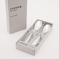 COPPER the cutlery 銅製スプーン2本セット(シルバーミラー) COPPER the cutlery 金工もの