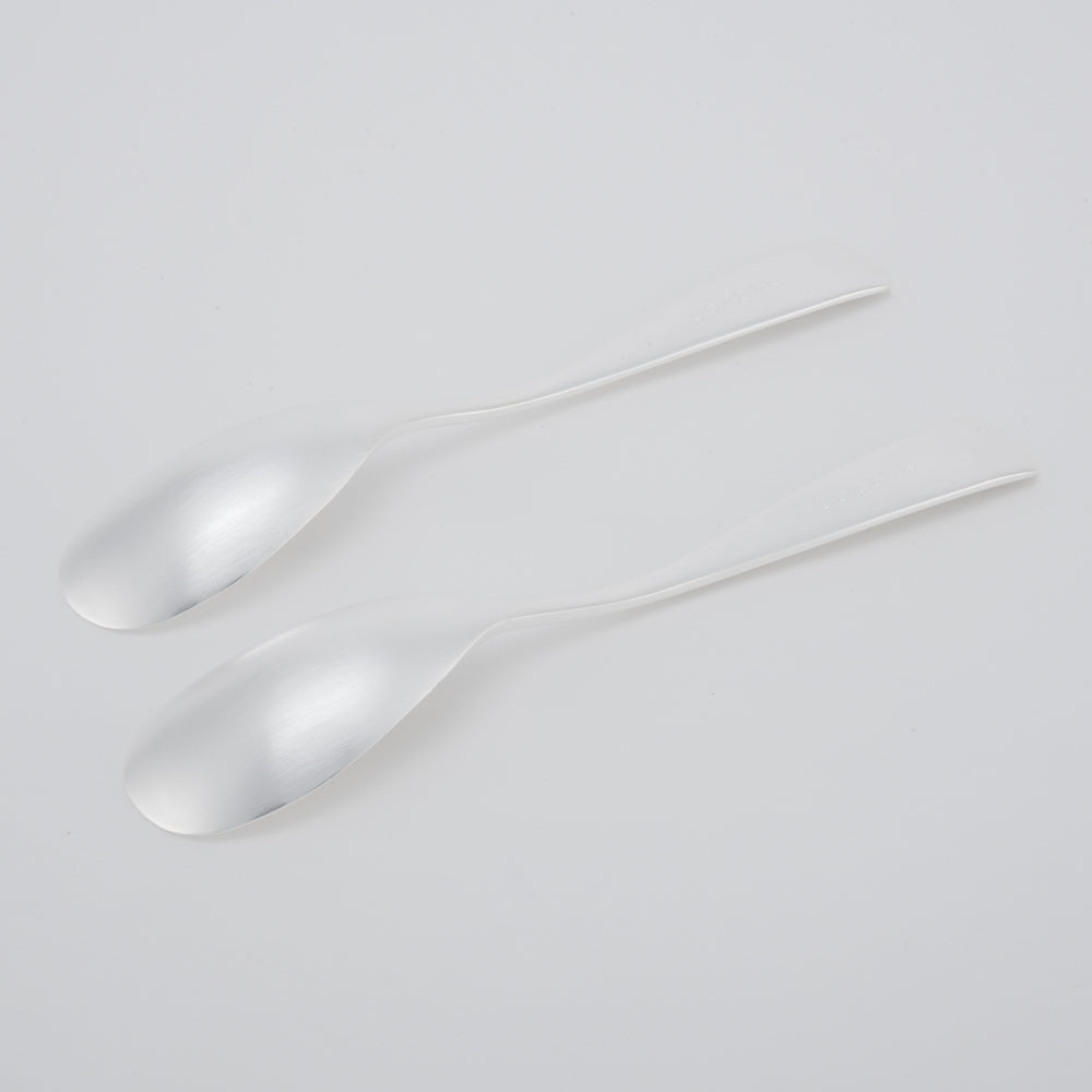 COPPER the cutlery 銅製スプーン2本セット(シルバーマット) COPPER the cutlery 金工もの