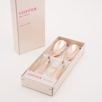 COPPER the cutlery 銅製スプーン2本セット(ピンクゴールドミラー) COPPER the cutlery 金工もの