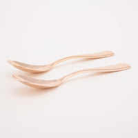 COPPER the cutlery 銅製スプーン2本セット(ピンクゴールドミラー) COPPER the cutlery 金工もの