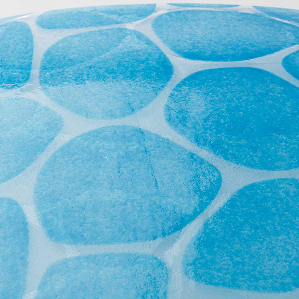 グラスアート藍 minasoko 角皿 19.5cm(スカイ) グラスアート藍 琉球ガラス