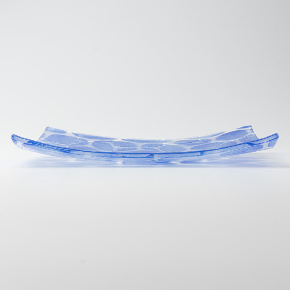 グラスアート藍 minasoko 角皿 19.5cm(ブルー) ¥5,720 大人の焼き物