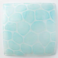 グラスアート藍 minasoko 角皿 19.5cm(ターコイズ) グラスアート藍 琉球ガラス