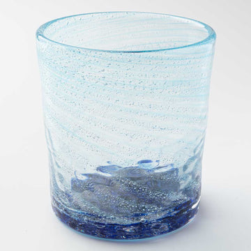 グラスアート藍　島ロック　グラス(青) グラスアート藍 琉球ガラス