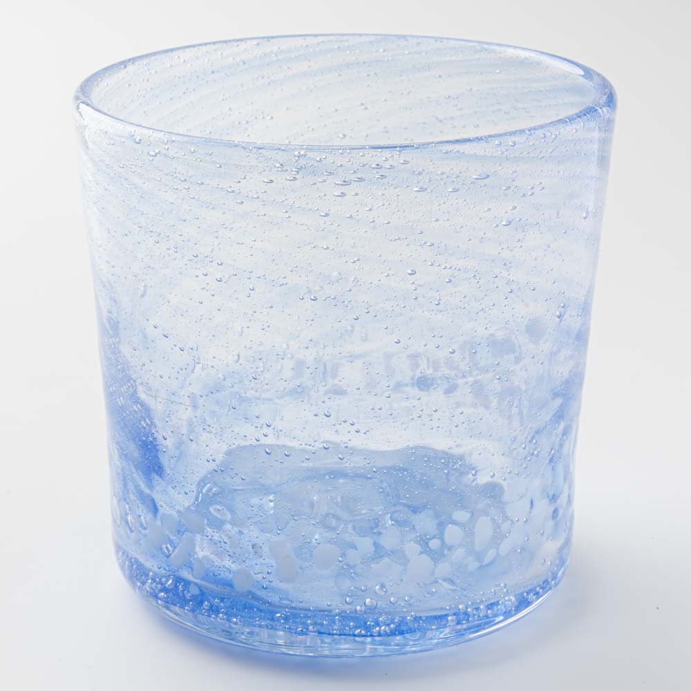 グラスアート藍 ウェーブロック グラス(青) グラスアート藍 琉球ガラス