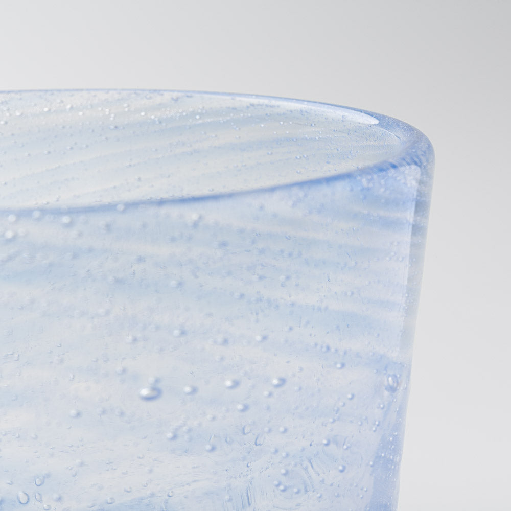 グラスアート藍 ウェーブロック グラス(青) グラスアート藍 琉球ガラス