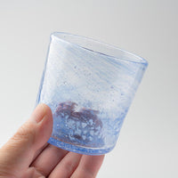 グラスアート藍 ウェーブロック グラス(青) グラスアート藍 琉球ガラス