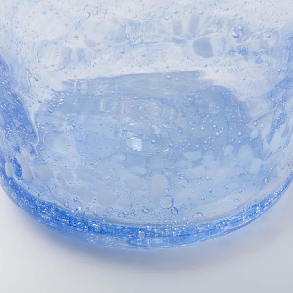 グラスアート藍 ウェーブロック グラス(青) グラスアート藍 琉球ガラス