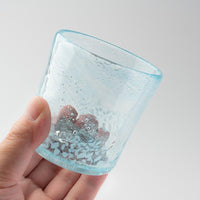 グラスアート藍 ウェーブロック グラス(水色) グラスアート藍 琉球ガラス