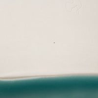 作家 梶山友里 正方皿(ミモザ水色) 作家 梶山友里 陶磁器作家もの