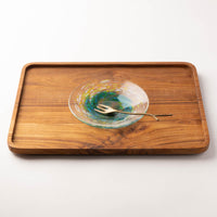 沖縄工芸村 花小皿(スカイ) 沖縄工芸村 琉球ガラス