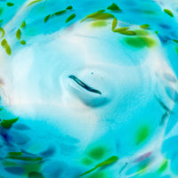 沖縄工芸村 花小皿(スカイ) 沖縄工芸村 琉球ガラス