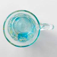 沖縄工芸村 花波ジョッキ(スカイ) 沖縄工芸村 琉球ガラス