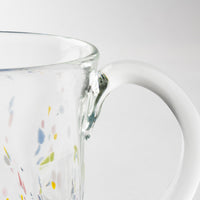 沖縄工芸村 花波ジョッキ(青) 沖縄工芸村 琉球ガラス