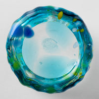 沖縄工芸村 花波4インチグラス(スカイ) 沖縄工芸村 琉球ガラス
