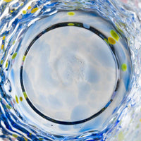 沖縄工芸村 花波4インチグラス(青) 沖縄工芸村 琉球ガラス