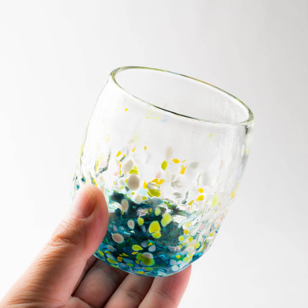 沖縄工芸村 花波タルグラス(スカイ) 沖縄工芸村 琉球ガラス