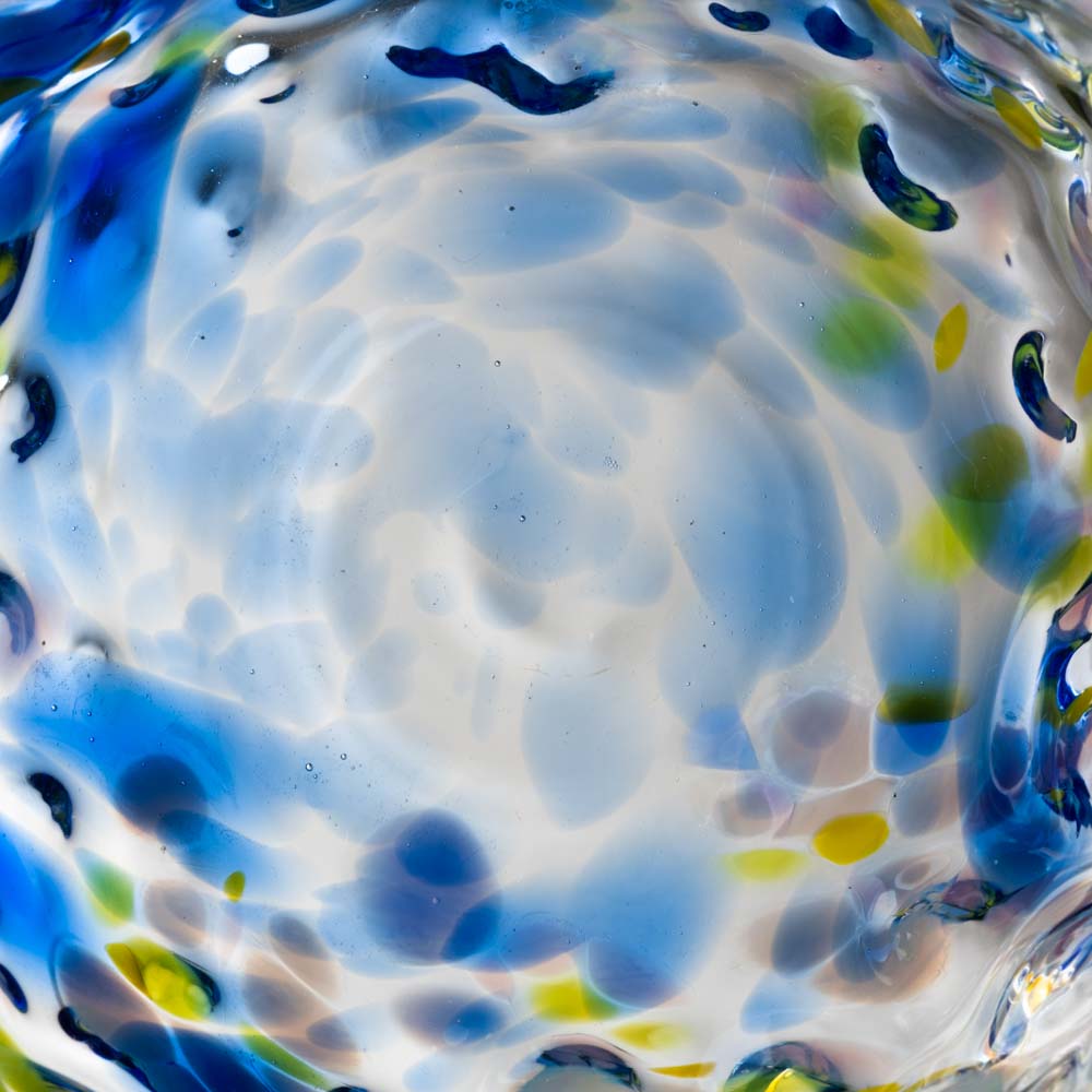 沖縄工芸村 花波タルグラス(青) 沖縄工芸村 琉球ガラス