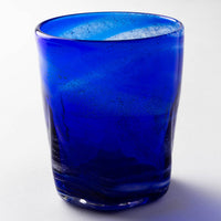 沖縄工芸村 万座ブルー 六角グラス 沖縄工芸村 琉球ガラス
